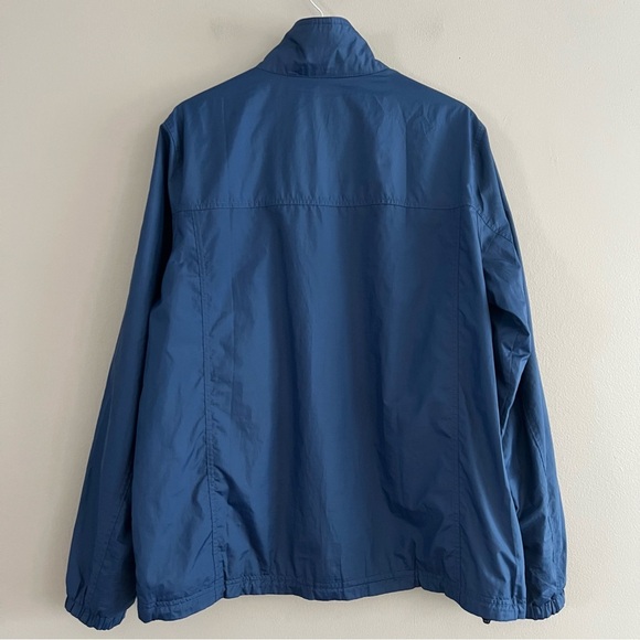 L.L. Bean Men's Jacket Poly Mesh Liner Front Zip Windbreaker Navy Blue Medium - Picture 6 of 16